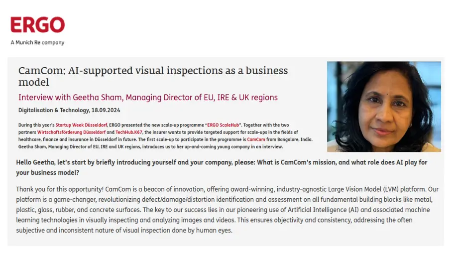 CamCom: AI-supported visual inspections as a business model